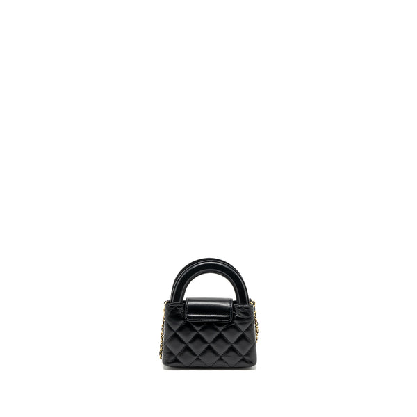Chanel 23k Nano Shopping Tote Calfskin Black GHW(microchip)