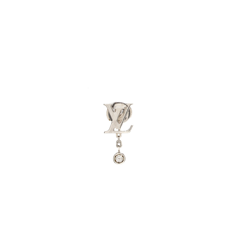 Louis Vuitton Ldylle Blossom Lv Ear Stud, White Gold, Diamond