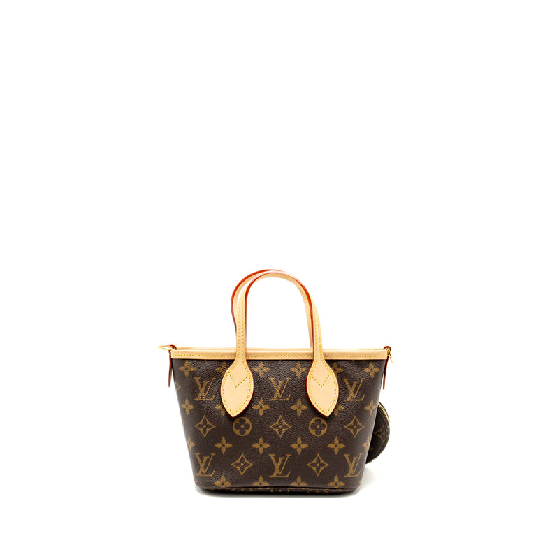 Louis Vuitton Neverfull BB Beige Strap Monogram Canvas GHW