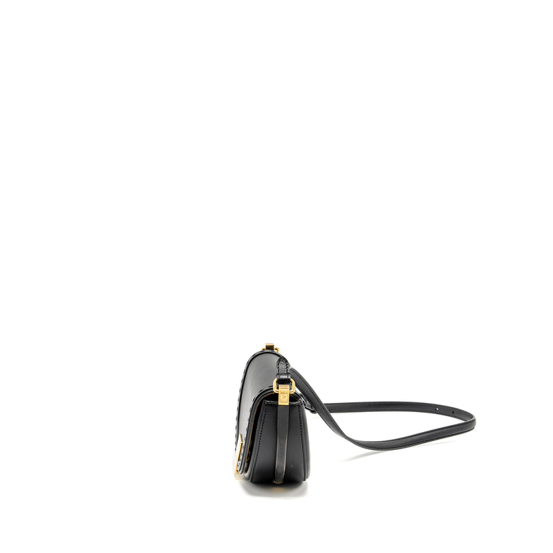 Fendi moonlight Shoulder bag calfskin Black GHW