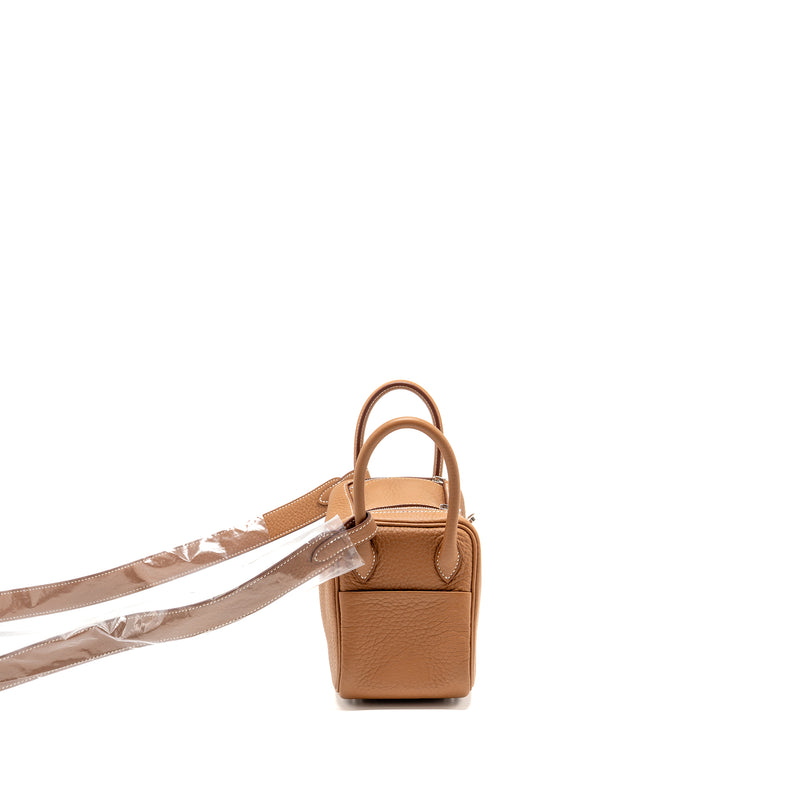 Hermes Mini Lindy II Clemence Gold SHW Stamp K