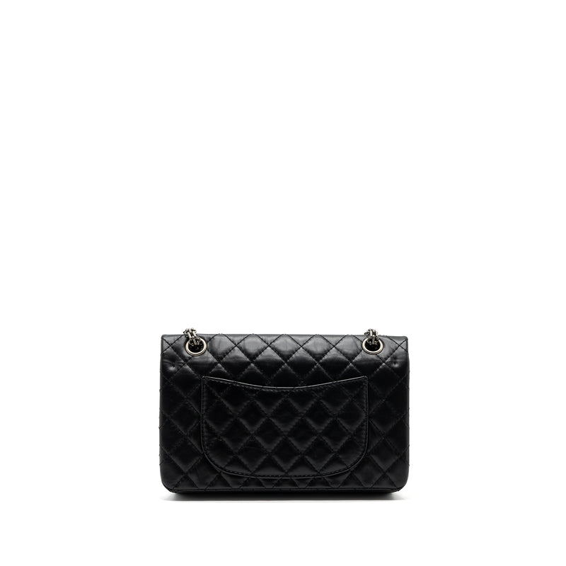 Chanel 2.55 Small Reissue Flap Bag Aged Calfskin Black Ruthenium Hardware (Microchip)