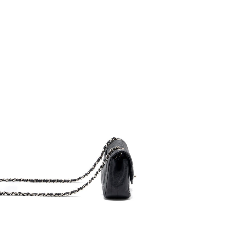 Chanel Mini Rectangular Flap Bag Chevron Caviar Black SHW