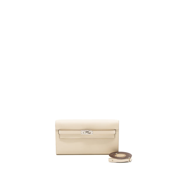 hermes classic kelly to go epsom nata / Jaune poussin SHW stamp U