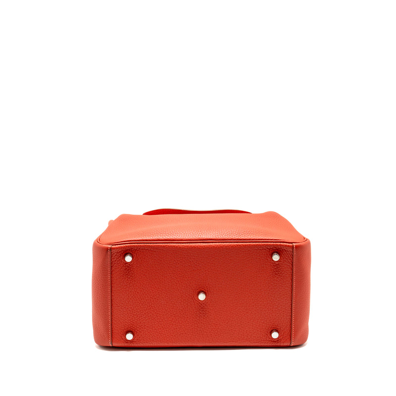 Hermes Lindy 30 Clemence AN Sanguine/Rose Jaipur SHW Stamp Square R