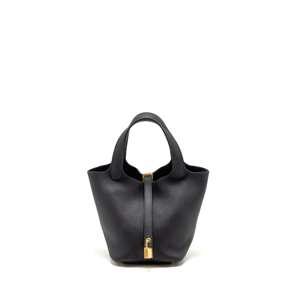Hermes Picotin 18 Lock Bag Clemence Caban GHW Stamp U