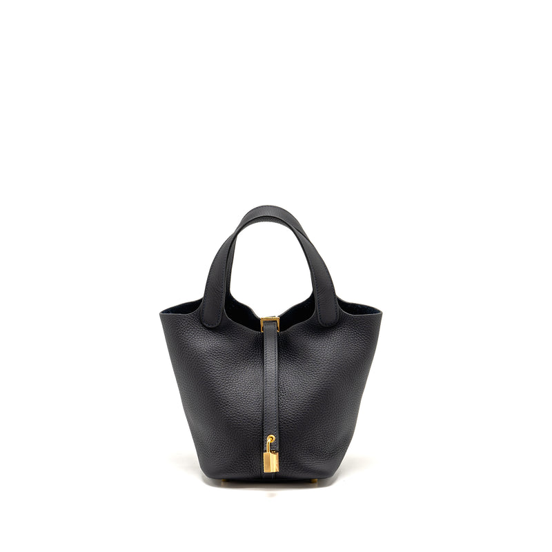 Hermes Picotin 18 Lock Bag Clemence Caban GHW Stamp U