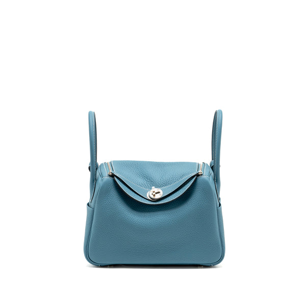 Hermes Lindy 26 Clemence New Blue Jeans SHW Stamp W