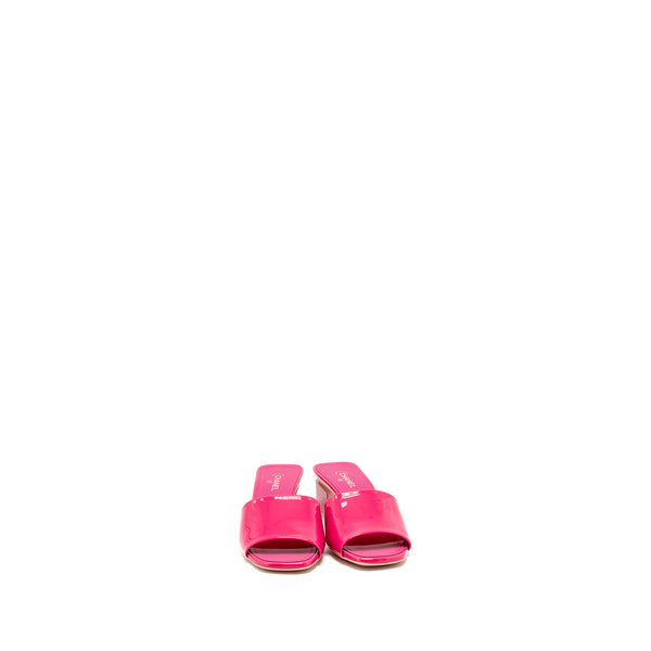 Chanel size 37 sandals patent pink