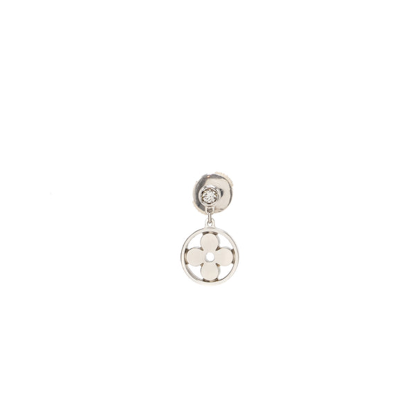 Louis Vuitton Ldylle Blossom Ear Stud, White Gold/Diamond