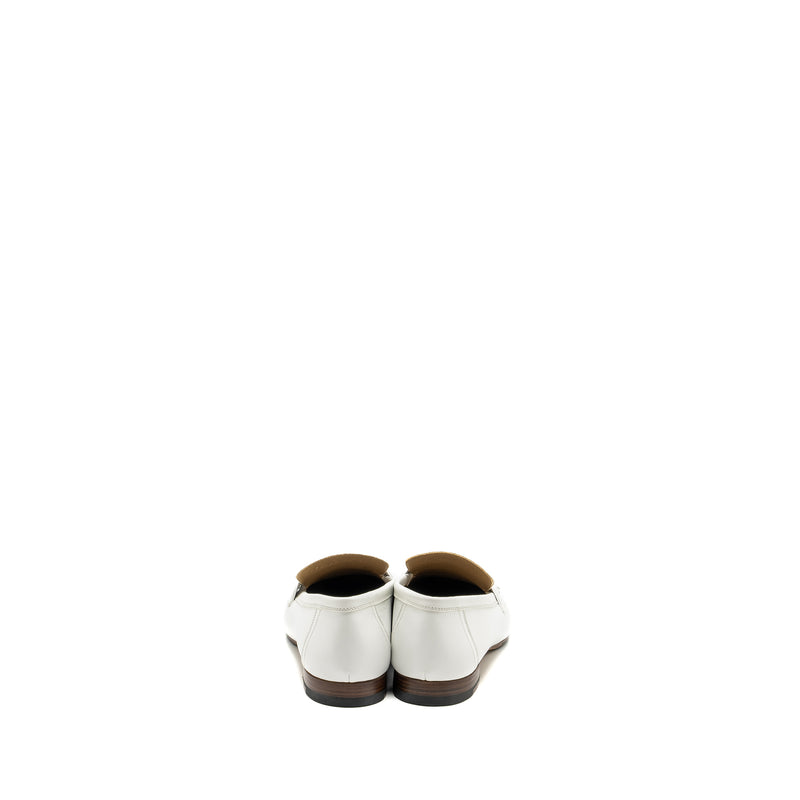 Hermes size 40 Moccasin Royal Loafer White RGHW
