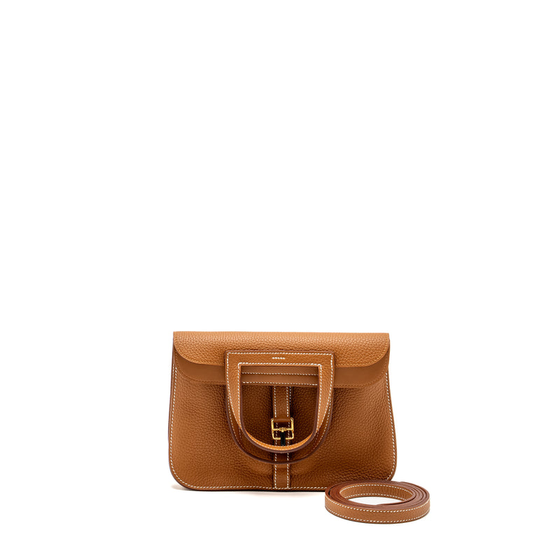 Hermes Halzan 25 Clemence Gold GHW Stamp B