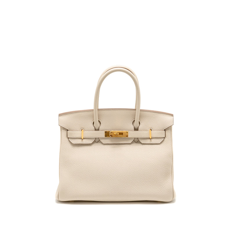 Hermes Birkin 30 Togo Craie GHW stamp W