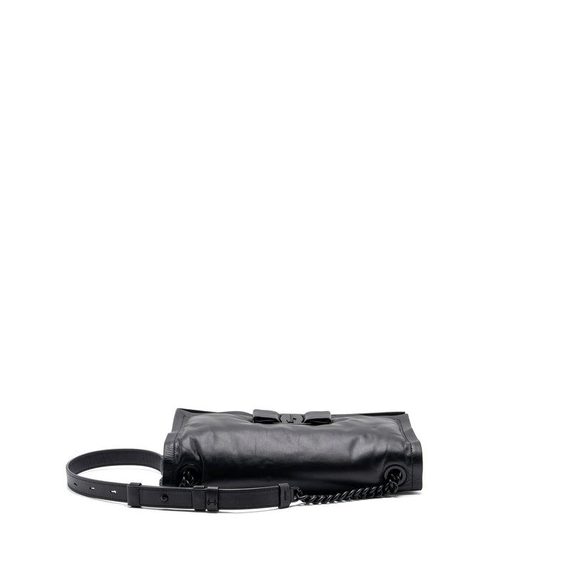 Salvatore Ferragamo Small Viva Bow Shoulder Bag Black with Black Hardware