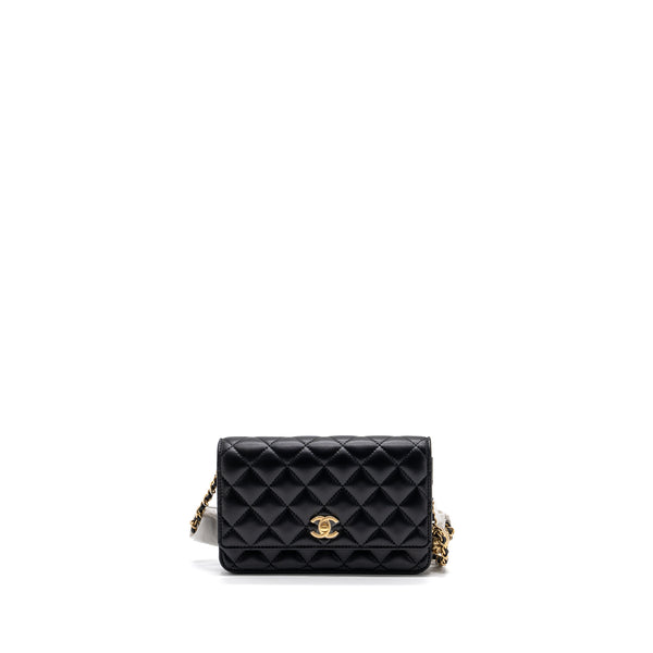 SASOM  bags Chanel Clutch With Chain Pearl Crush In Lambskin With Gold-Tone  Hardware Black Check the latest price now!