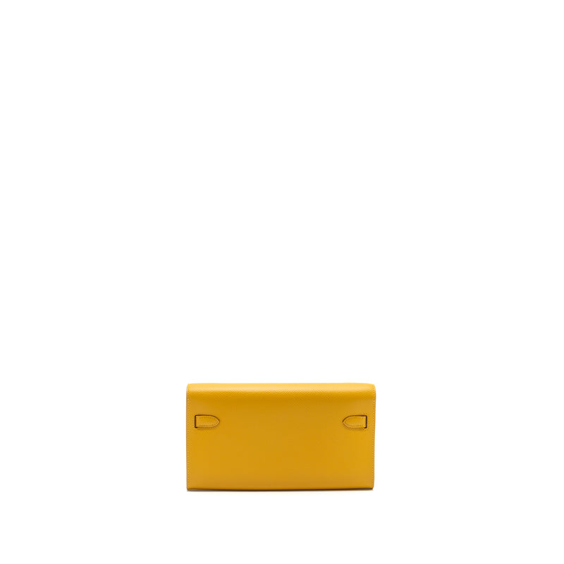 Hermes kelly to go epsom jaune amber GHW stamp Z