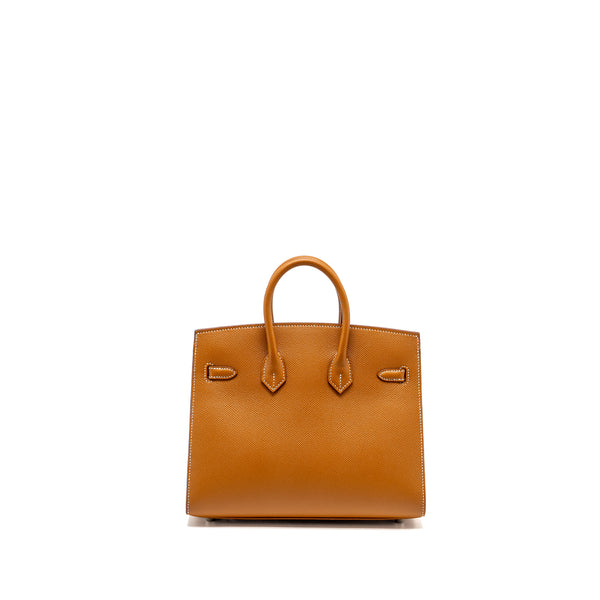 Hermes Birkin 25 Sellier Epsom Gold SHW Stamp B