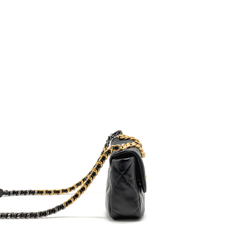 Chanel Small 19 BAG Lambskin Black Multicolour Hardware (Microchip)
