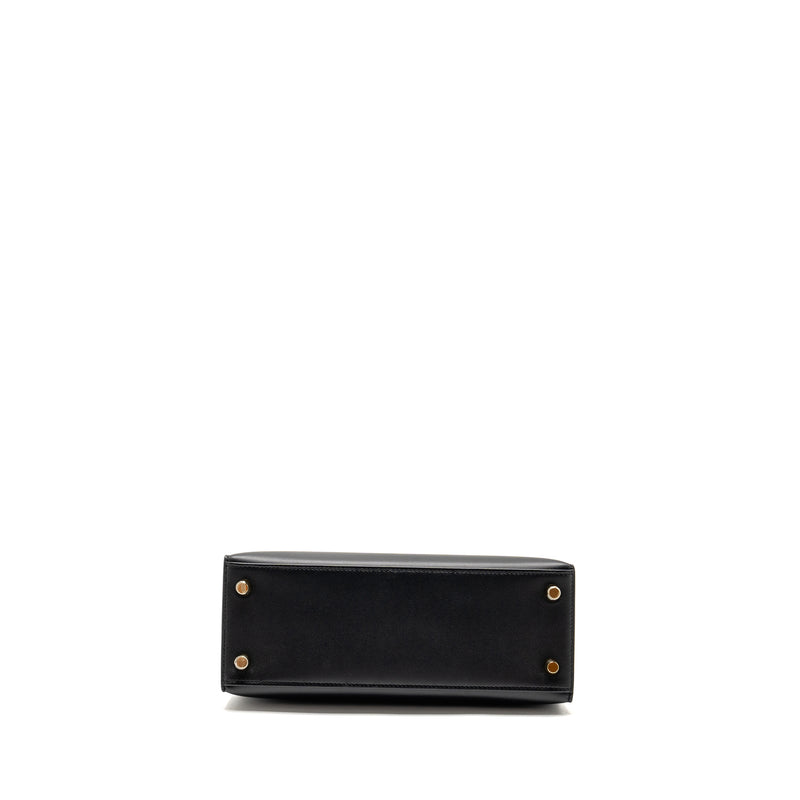 Hermes Kelly 25 Sombrero Black GHW Stamp C