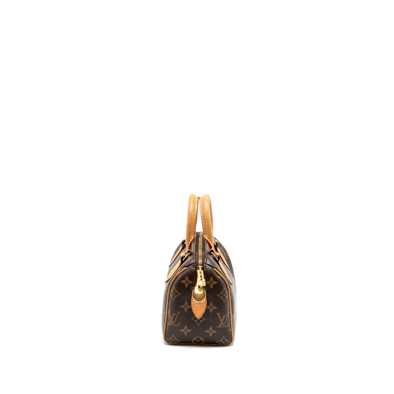 Louis Vuitton Speedy 20 bandouliere  monogram canvas black strap GHW