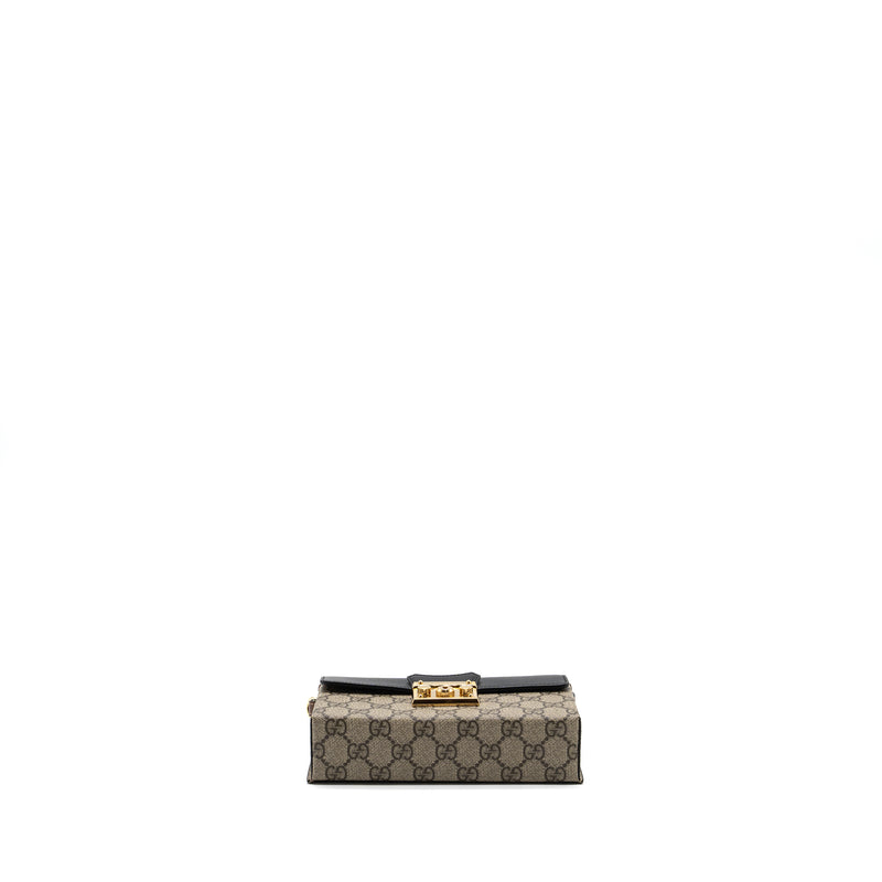 Gucci Padlock Mini Top Handle Bag GG Supreme Canvas/ Leather Multicolour GHW