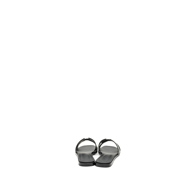 Hermes Size 36.5 Oran Sandal Black