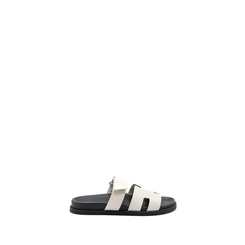 Hermes Size 42.5 Chypre Sandals Epsom Beige Glaise
