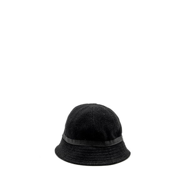 Chanel Size 57 Bucket Hat Wool Black