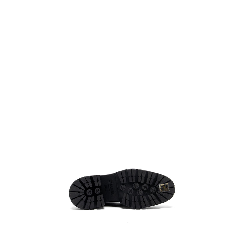 Chanel size 36.5 CC logo loafer Black GHW