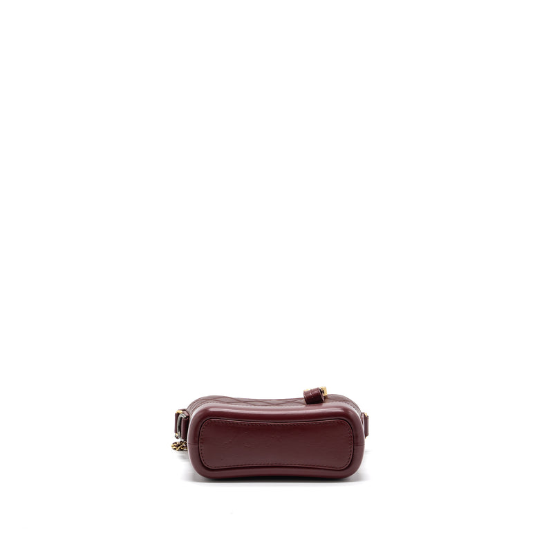 Chanel small Gabrielle hobo bag calfskin red multicolor hardware