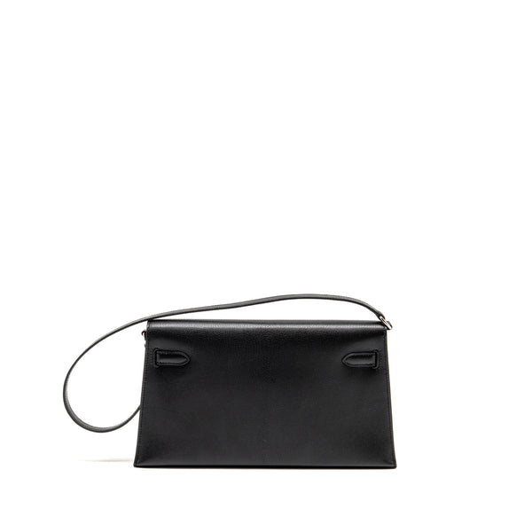 Hermes Kelly Elan Chèvre Chamkila Black SHW Stamp B