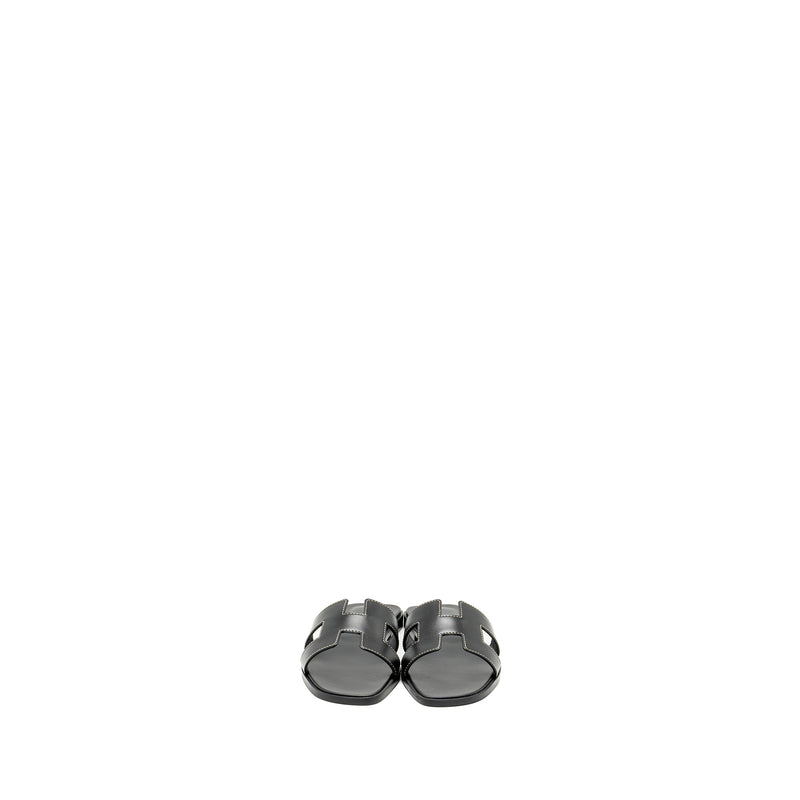 Hermes Size 36.5 Oran Sandal Black