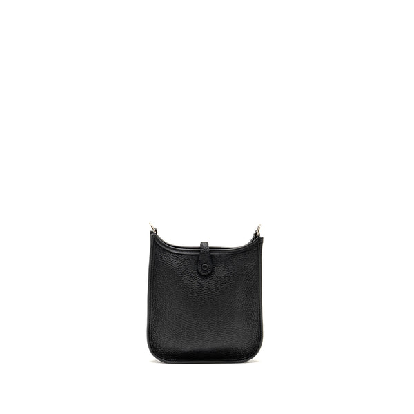 Hermes Mini Evelyne Clemence Black SHW Stamp Z