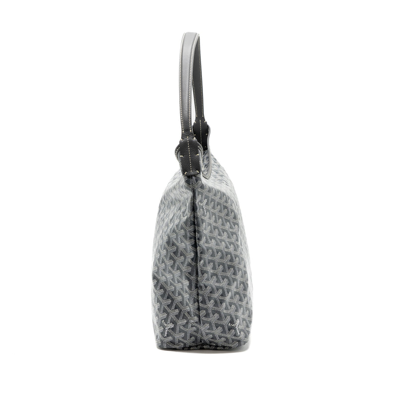 Goyard Boheme Hobo Pm Goyardine Canvas Gris SHW