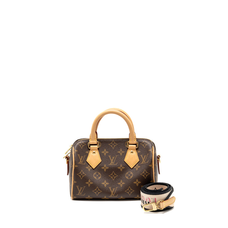 Louis Vuitton Speedy 20 Bandouliere Monogram Canvas GHW