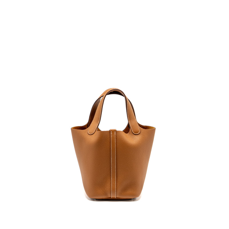 Hermes Picotin 18 Lock Bag Clemence GOLD SHW STAMP B