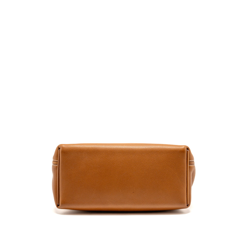 Hermes 24/24 2424 - 29 bag barenia faubourg fauve SHW stamp D
