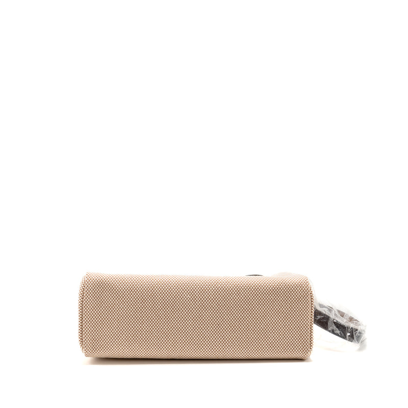 Hermes Herbag 31 Zip Bag Canvas/Leather Ecru/Beige/Ebene GHW Stamp U