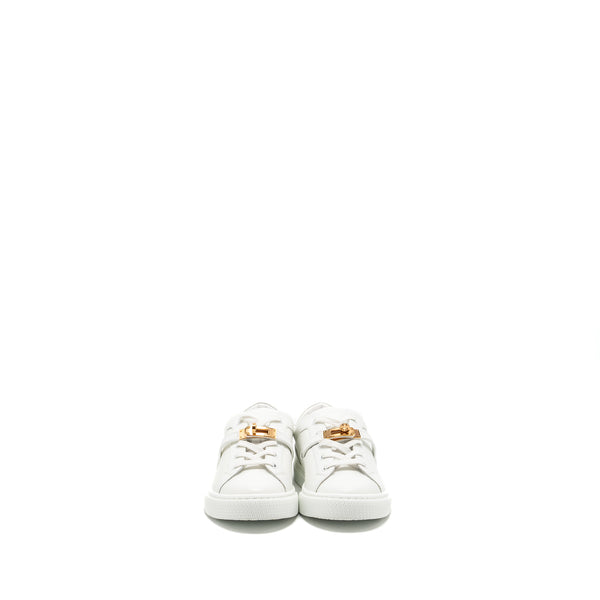 Hermes size 39 day sneaker white RGHW