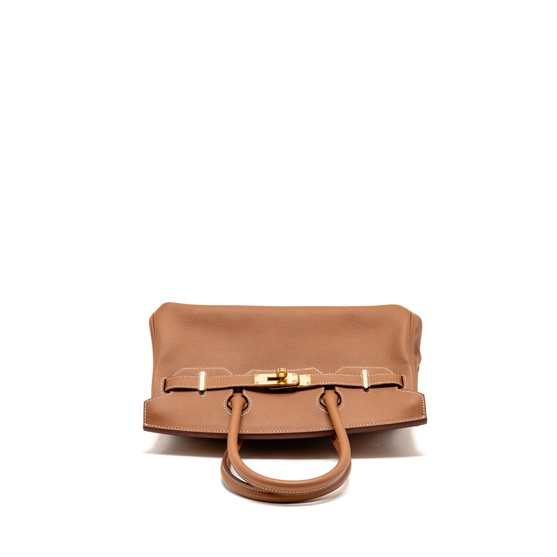 Hermes Shoulder Birkin evercolor Gold GHW Stamp K