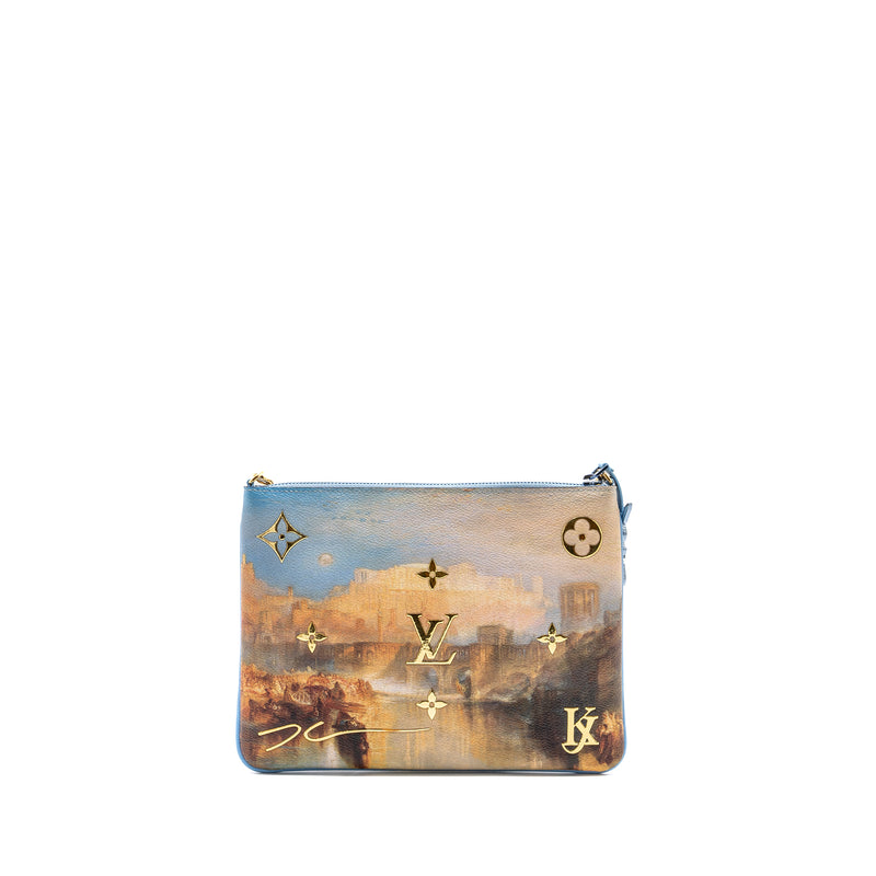 Louis Vuitton Jeff Koons chain pouch multicolor GHW