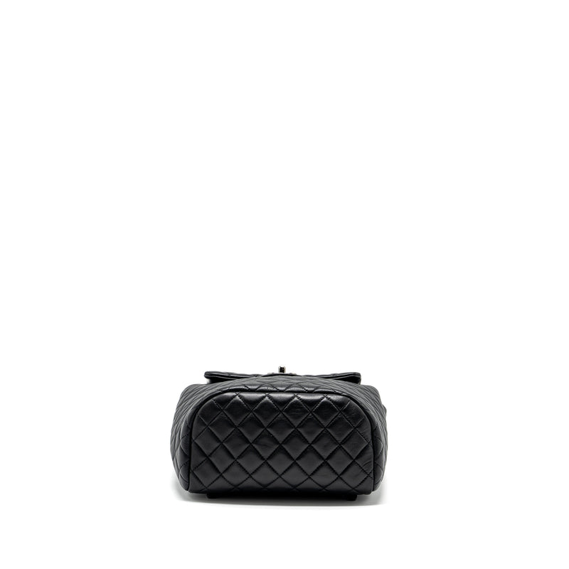 Chanel small urban spirit backpack lambskin black with black hardware
