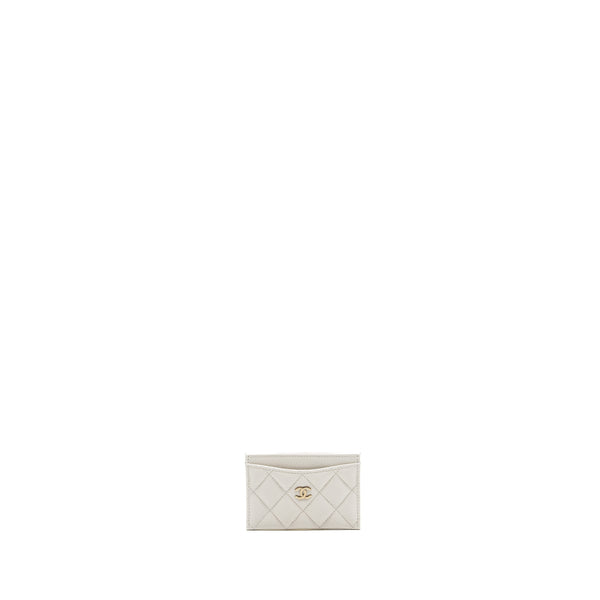 Chanel white card discount holder