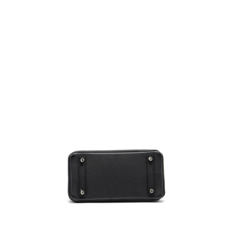 Hermes birkin 25 Togo black SHW stamp C
