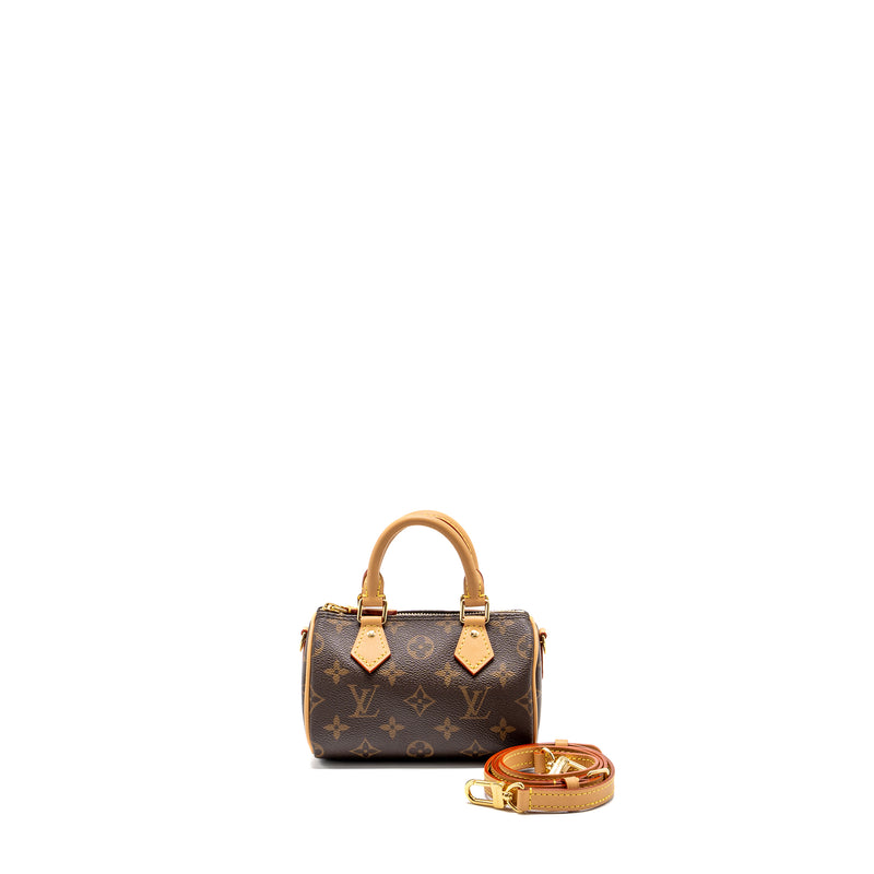 Louis Vuitton Nano Speedy monogram canvas GHW