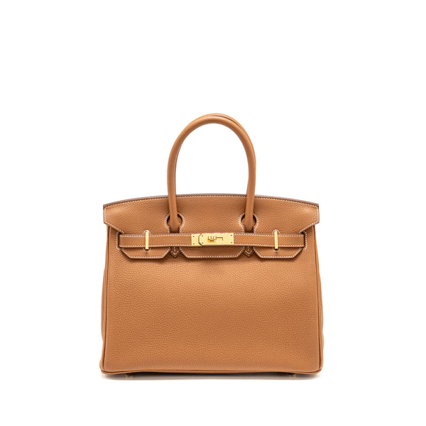 Hermes Birkin 30 Togo Gold GHW Stamp U