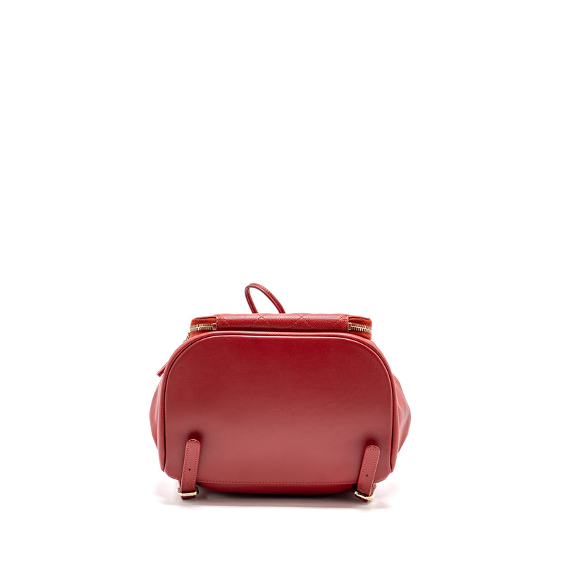 Chanel affinity backpack caviar red GHW