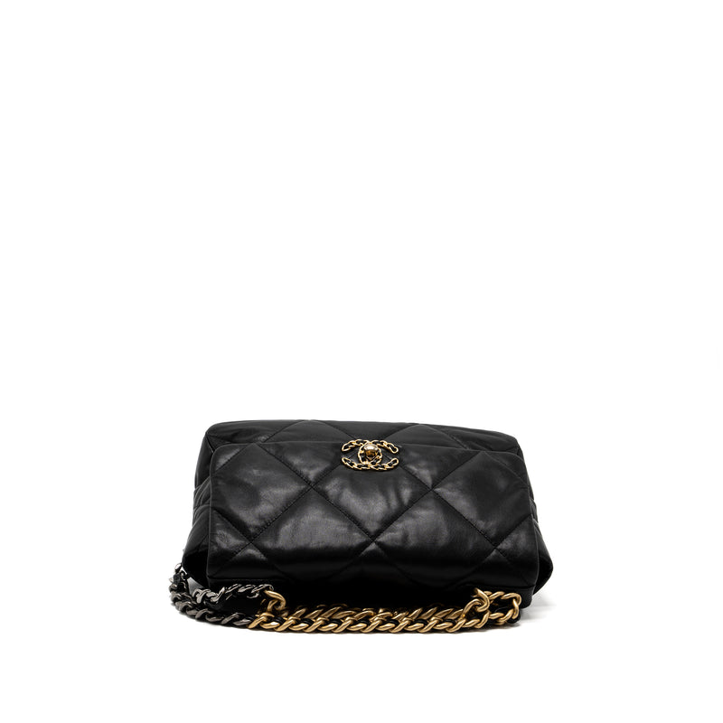 Chanel Medium 19 Bag Goatskin Black Multicolour Hardware