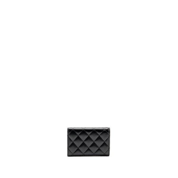 Chanel Classic Flap Card Holder Lambskin Black GHW