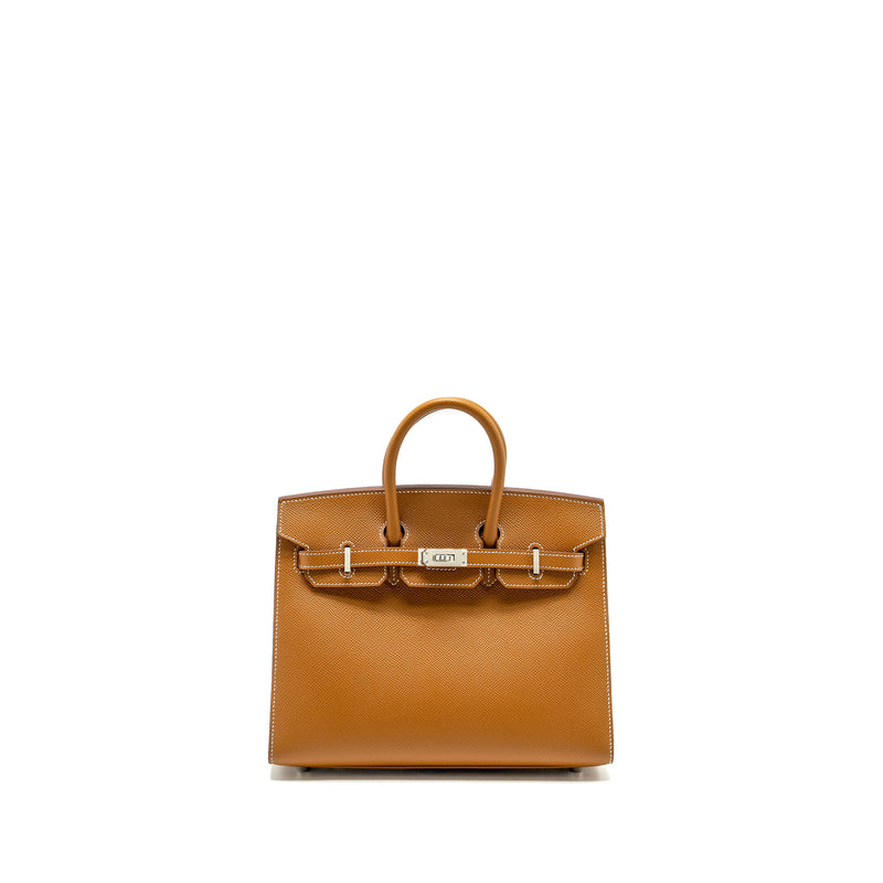 Hermes Birkin 25 Sellier Epsom Gold SHW Stamp B
